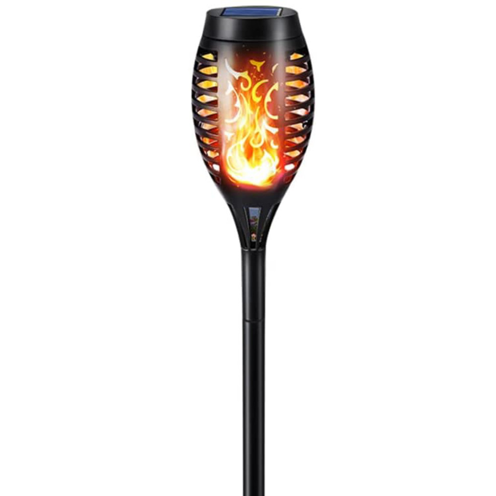 Ліхтар на сонячній батареї 52см, Solar flame + Подарунок Відлякувач гризунів Garden Pro / Садовий світильник Київ - фото 3