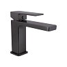 Змішувач для раковини Qtap Gemini QTGEM270GMB45676 (k35), одноважільний, низький, Gunmetal Black PVD