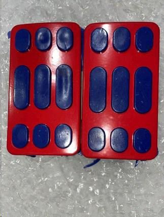 Гумки підніжок водія Delta (сині, метал-червоний) EVO Київ - фото 1