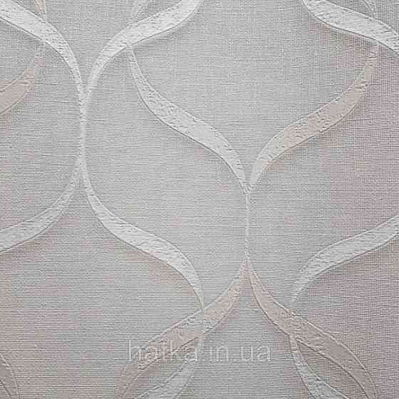 Шпалери вінілові на флізелін Zambaiti C88109 ABITAT стрічки білі з відблиском Київ
