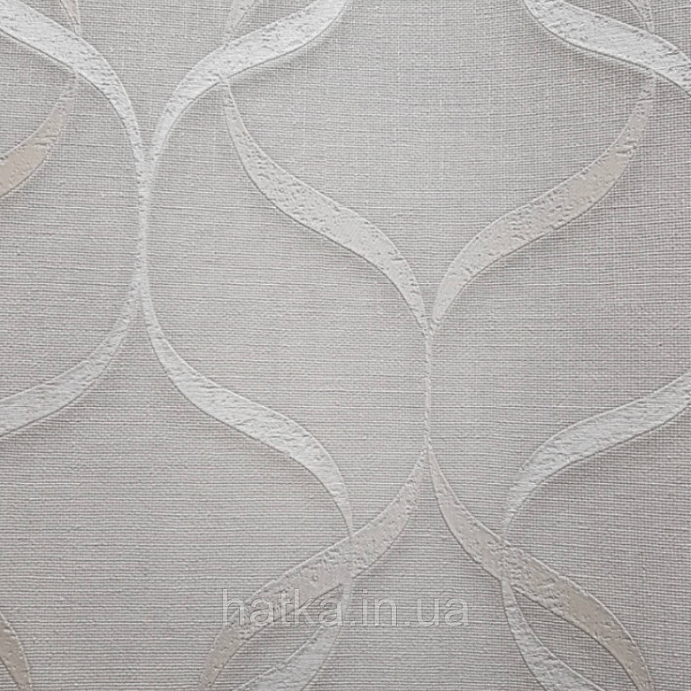 Шпалери вінілові на флізелін Zambaiti C88109 ABITAT стрічки білі з відблиском Київ - фото 1