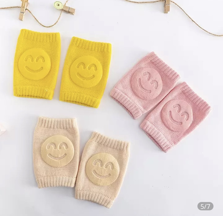 Наколенники детские для ползания, смайлик, желтые, отличные защитные наколенники Киев - изображение 6