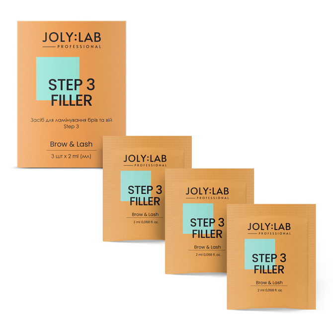 Набір засобів для ламінування брів та вій Step 3 Joly:Lab 3 шт х 2 мл Вінниця - фото 1