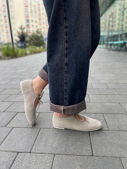 SEE SEVEN Балетки жіночі SEE SEVEN 1770 св.бежевий (весна-осінь, замша натуральна) (5929) Коломыя - изображение 6