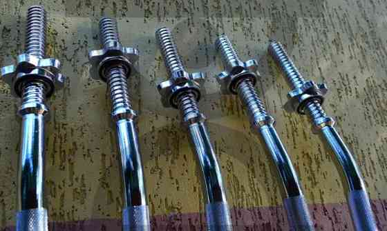 Гриф W-образный 1.2 м с диаметром 28 мм Гантели, гири, штанги и диски хромированный Киев