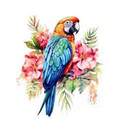 Термонаклейка для одежды Попугай Киев