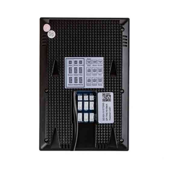 Комплект домофона 4 дюйма с вызывной панелью SEVEN DP–7542 Kit black Киев