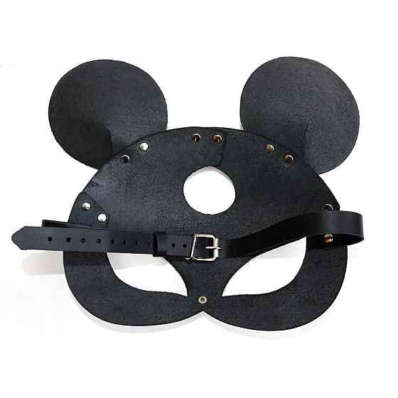 Шкіряна маска мишки Art of Sex - Mouse Mask, колір Чорний Sex Aura Київ