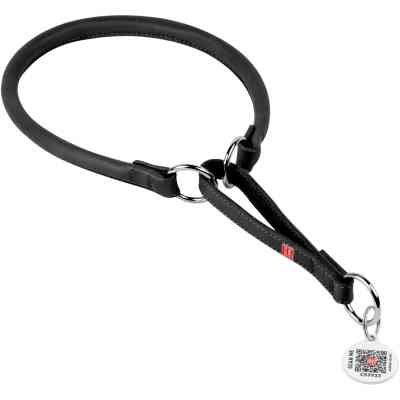 Ошейник для животных WAUDOG Soft с QR паспортом, круглый, Ш 13 мм Д 61-70 см черный (75351) Винница