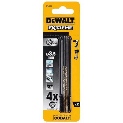 Свердло DeWALT EXTREME INDUSTRIAL COBALT HSS-CO, 3,5 х 70 х 39 мм, 2 шт (DT4903) Вінниця - фото 3