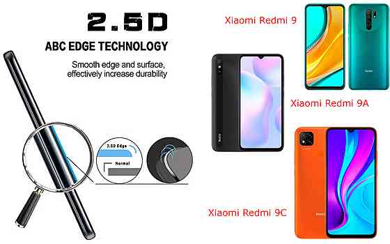 Захисне скло ArmorGlass для Xiaomi Redmi 9, 9A, 9C – стійке до подряпин та ударів Київ