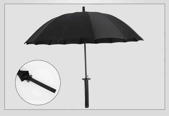 Невелика УЦІНКА!! Зонт-тростина Катана на 16 спиць парасоля меч самурая Кременчук