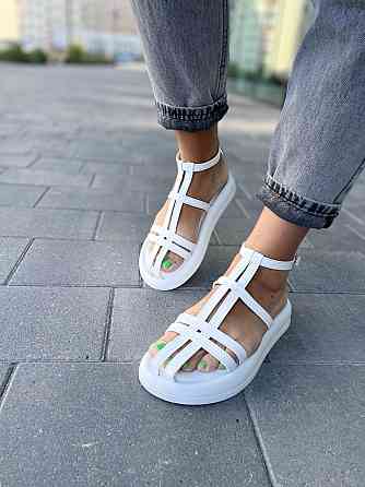 PGV Босоніжки жіночі PGV 1240 білі (літо, шкіра натуральна) (5140) Коломыя