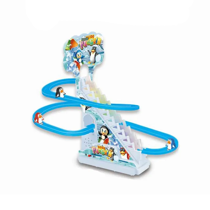 Гра настільна для дітей "Гірка з треком", іграшка для розвитку дитини, від 3 років, фігурки 3шт Penguin Кам'янець-Подільський - фото 1