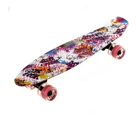 Пенни борд скейтборд Penny Board Fish Skateboards 22" ABEC-7 с светящимися колесами Коломыя