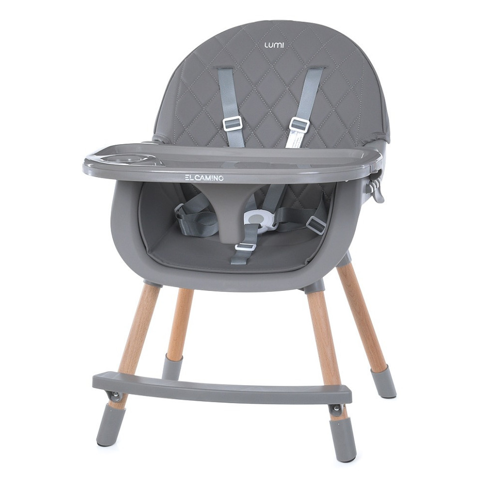 Стільчик для годування LUMI ME 1111 Gray екошкіра Вінниця - фото 6