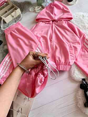 Жіночий стильний повсякденний костюм-двійка якісна двонитка Рожевий, 46/48 Одеса