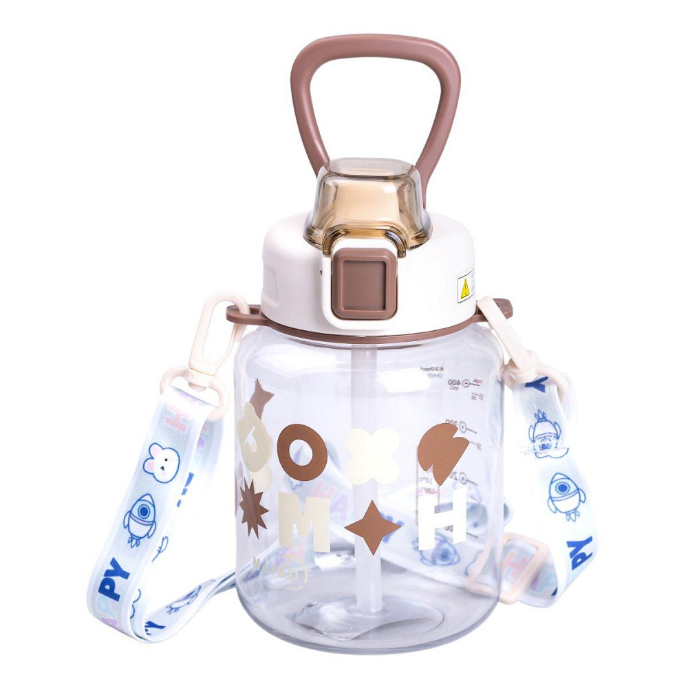 Детская бутылка для воды 650 мл с ремешком и трубочкой Киев - изображение 1