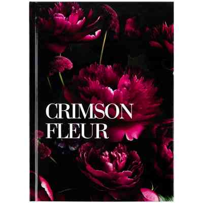 Книга записная Axent Crimson fleur А5, 96 листов, клетка, твердая обложка (8459-4-A) Винница