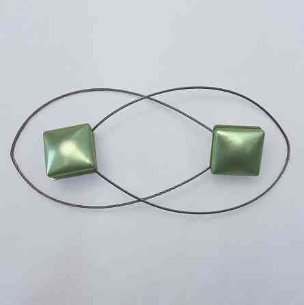 Магниты для штор и гардин Квадрат набор 2 шт Оливковый (81-281) Киев