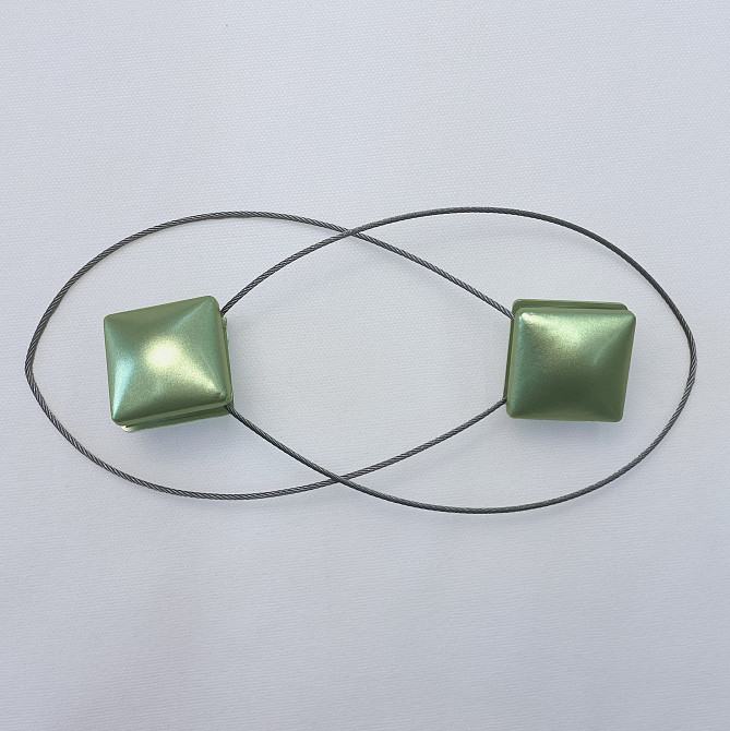 Магніти для штор і гардин Квадрат набір 2 шт Оливковий (81-281) Київ - фото 3