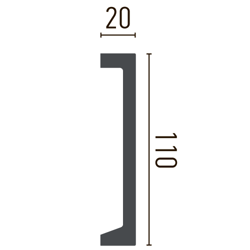 Карниз полиуретановый гладкий Gaudi Décor P 894 Днепр