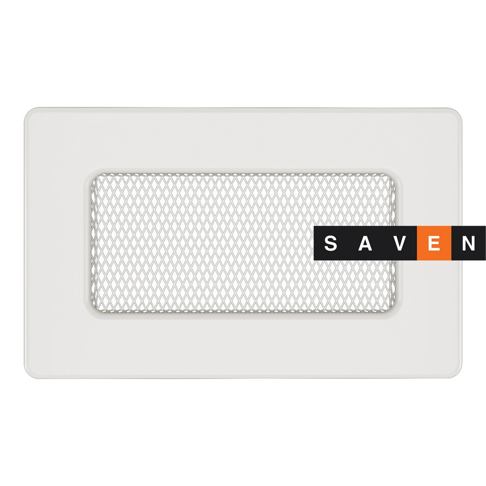 Вентиляционная решетка для камина SAVEN 11х17 белая Львов - изображение 1