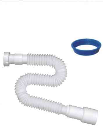 Гнучка труба з гайкою 1 1/4 800мм вихід 32мм NOVA Харків