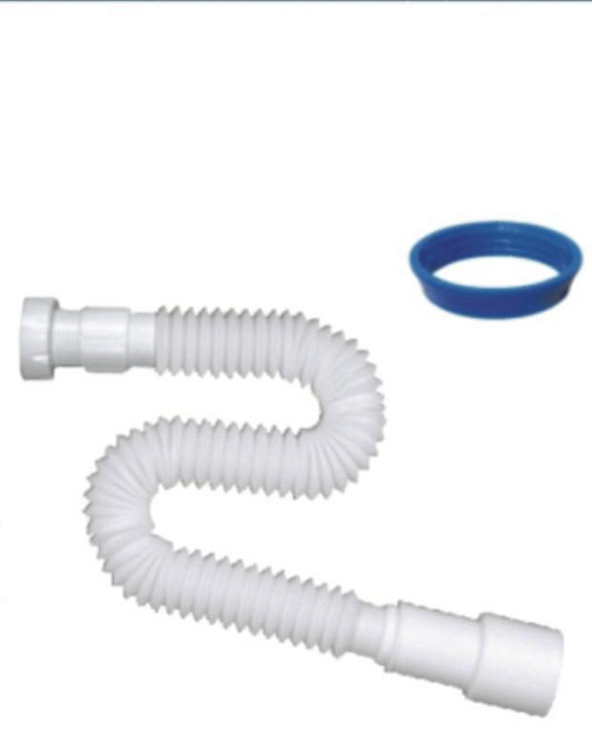 Гнучка труба з гайкою 1 1/4 800мм вихід 32мм NOVA Харків - фото 1