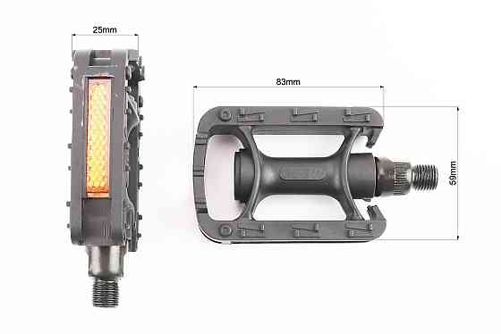 Педалі CHILD 1/2" (95x59x21mm) пластикові, чорні WP-128 Київ