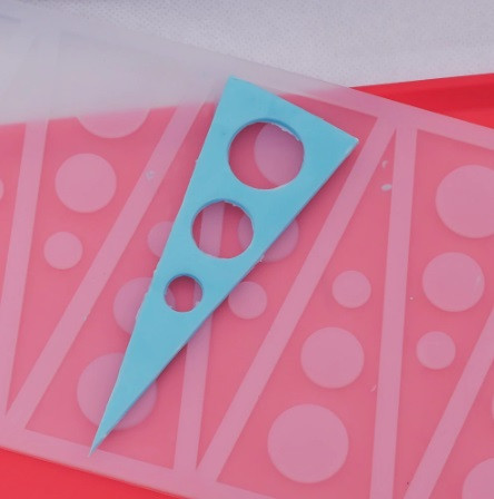 Молд силиконовый Треугольники 219 на 115 мм серый Киев - изображение 4