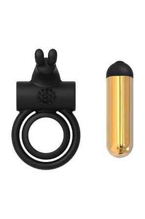 Ерекційне віброкільце Dream Toys Elite Joel Luxxe, чорний Sex Aura Київ