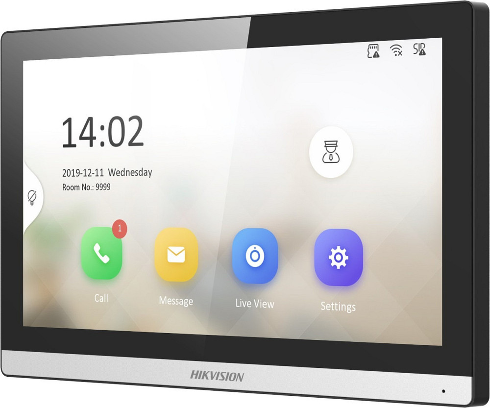 IP-відеодомофон Hikvision DS-KH6350-TE1 чорний із сріблястим Харків - фото 1