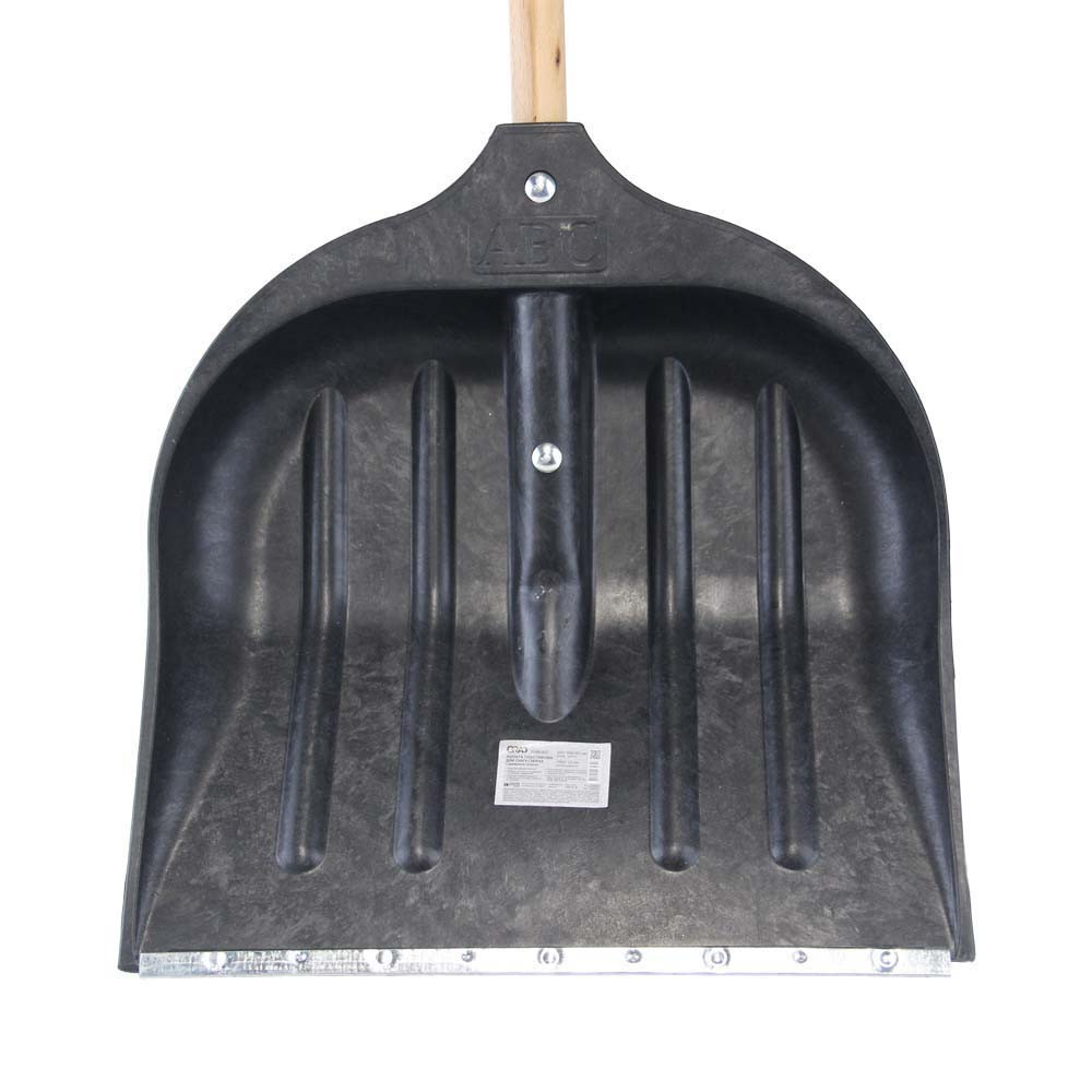 Grad Лопата для снега/зерна пластиковая с оцинкованной планкой Standard 395×395мм с деревянным Коломия - фото 3