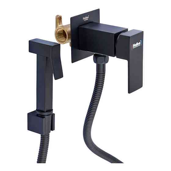 Змішувач вбудований для біде Haiba Kubus 002 (Inner) Black чорний матовий (HB3952) Чернівці