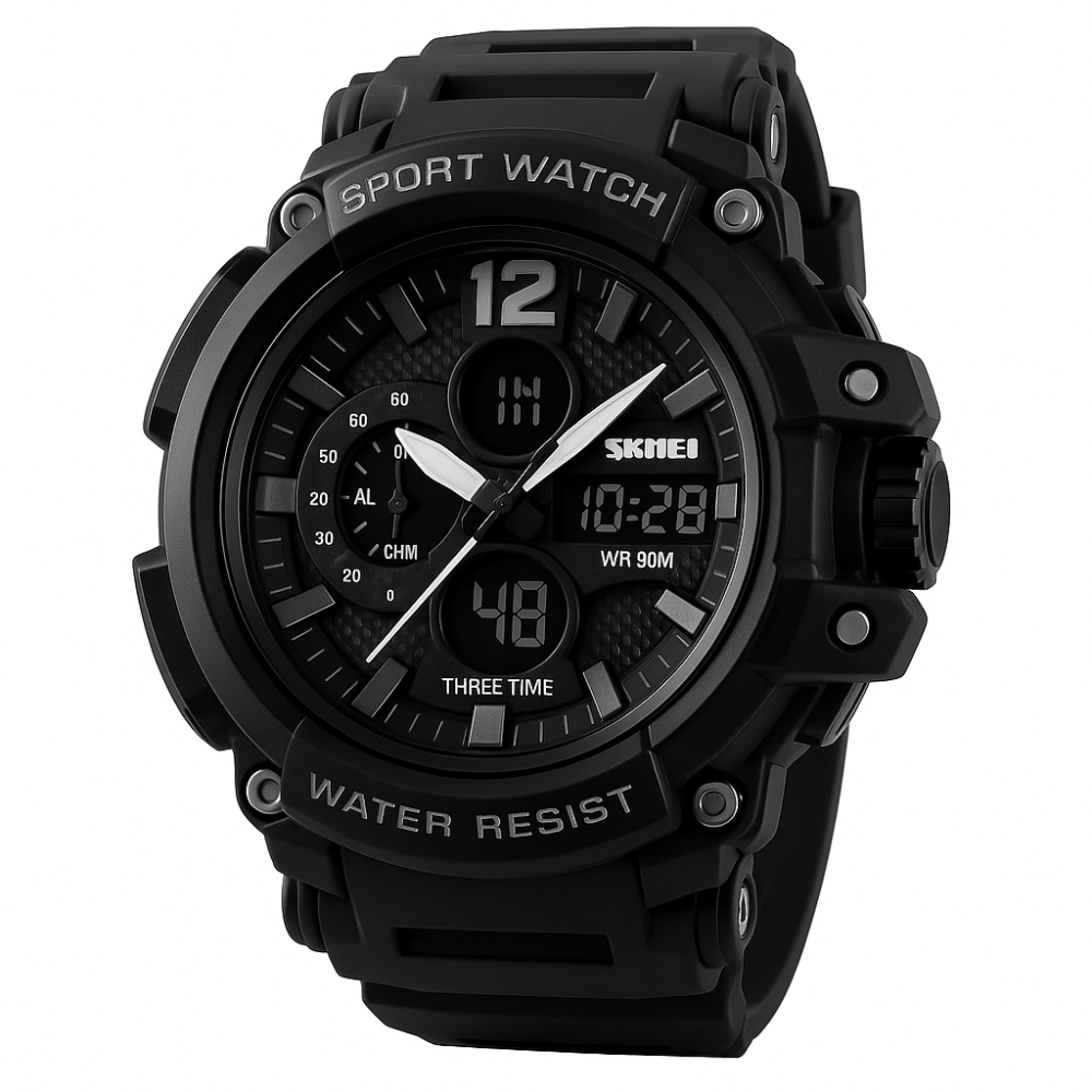 Армейские часы топ SKMEI 1343BK, Электронные наручные часы мужские тактические армейские для зсу HM-36 Львов - изображение 15