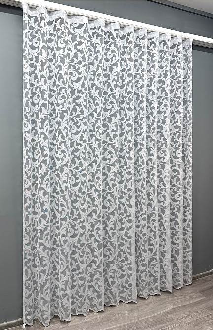 Тюль VR-Textil 1147т Жакард Білий 250х270 см (42-0870) Київ - фото 3