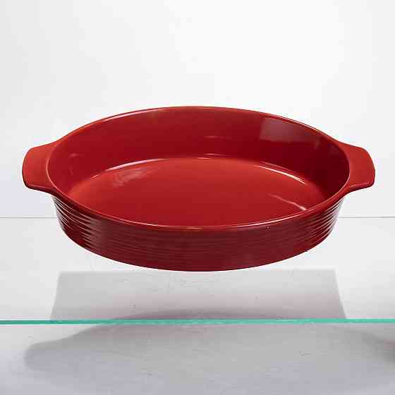 Yiwu Форма для запікання овальна 36×22.5×7 (см) форма для духовки 2 літри Червоний S1289 Коломия
