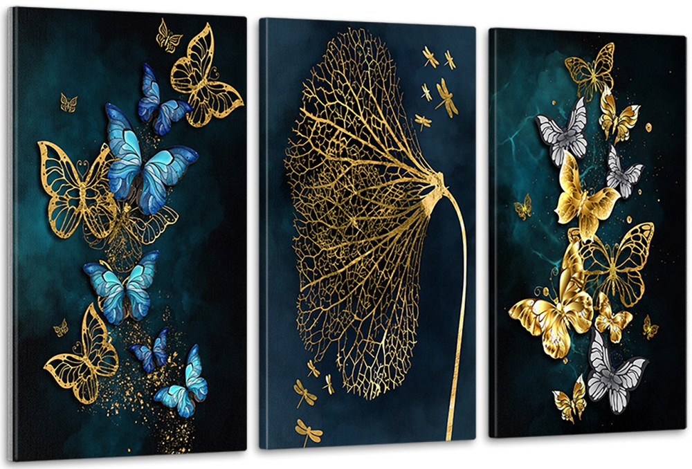Модульна картина у вітальню/ спальню    Метелики       ART-098_3A 100х150 см Київ - фото 1