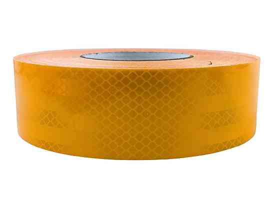 Лента 5 см х 50 м желтая (обычный тип) светоотражающая Мукачево