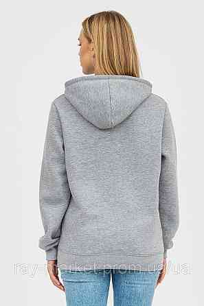 Худі базове утеплене Ray Basic жіноче сірий меланж (U0401W-Grey Heather) XL Київ
