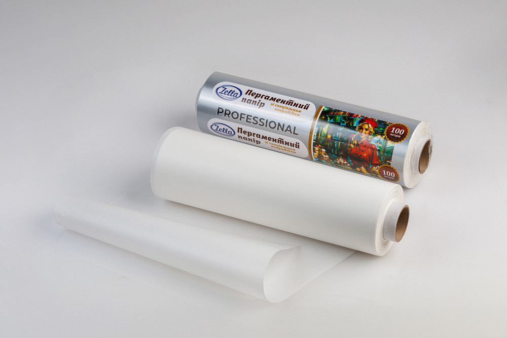 Пергамент для випікання (100 м*28 см) Zella білий силіконовий (1 рул) Харків - фото 3