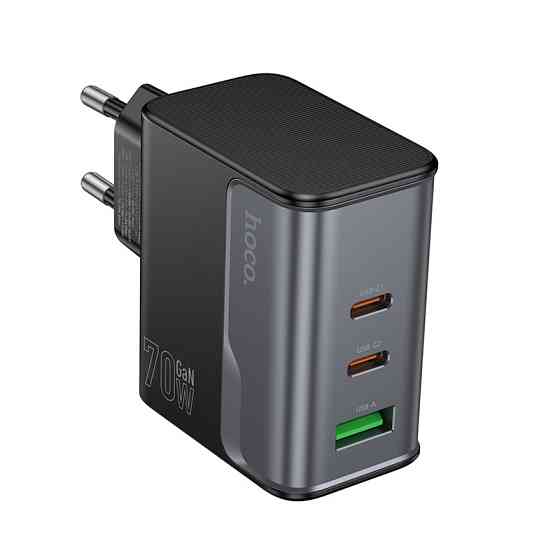 Мережевий зарядний пристрій HOCO CS75A Star Speed PD70W(2C1A) charger midnight black Одеса