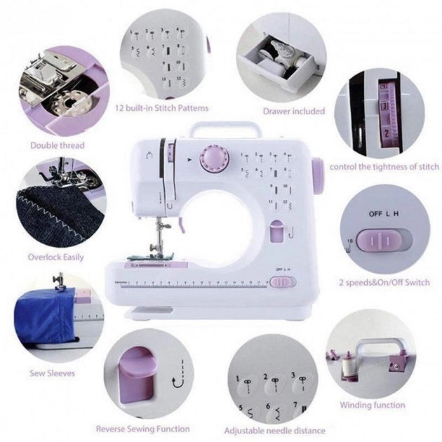 Домашняя портативная швейная машинка, Детская ручная швейная машинка Детская шить ER-18 Львов - изображение 3