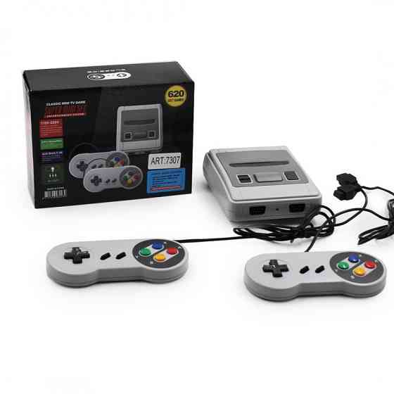 Игровая приставка MINI GAME Super Mini SFC 620 игр, 2 проводных джойстика, ретро консоль для ТВ, кла Киев