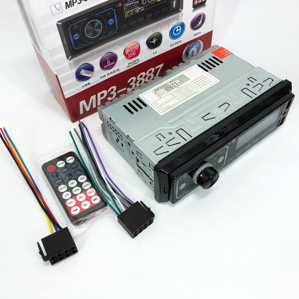 Автомобільна магнітола стерео звук, Автомобільні магнітоли 1din, Автомагнітола з мульти підсвічуванням OM-21 Львів - фото 11