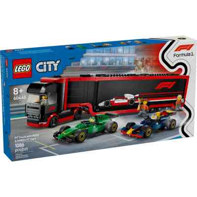 Конструктор LEGO City Вантажівка F1 з автомобілями RB20 та AMR24 (60445) Вінниця