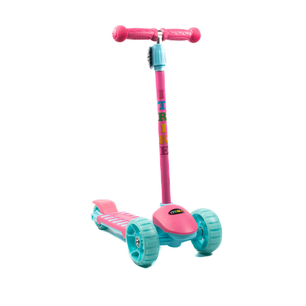 Самокат дитячий триколісний iTrike MAXI JR 3-060-34-P, кермо 56-68см, колеса ПУ з підсвічуванням, Рожевий Кам'янець-Подільський - фото 2