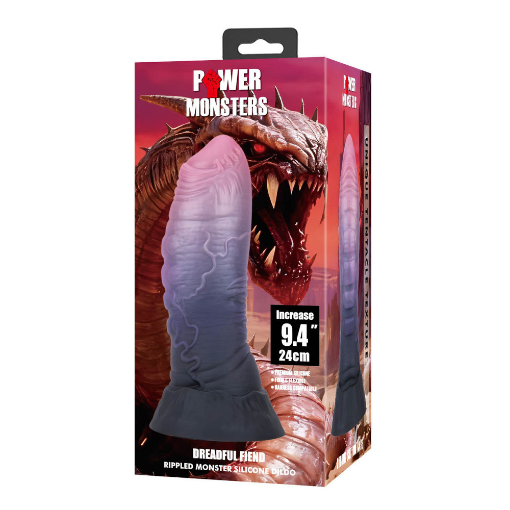 Фаллоимитатор силиконовый Power Monsters Dreadful Fiend на присоске, фиолетовый, 24 см Sex Aura Киев - изображение 8