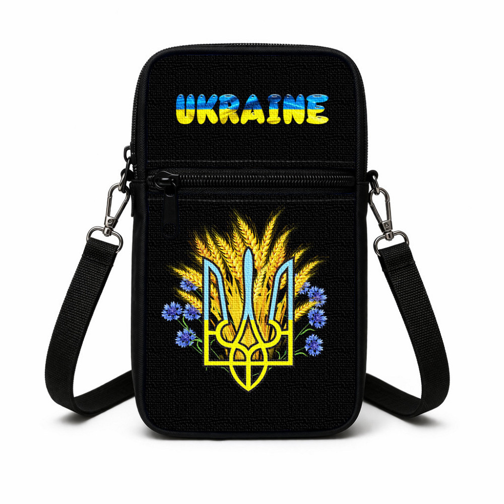 Сумка-чехол для телефона Украина детская через плечо, водонепроницаемая мини-сумка (5124) Киев - изображение 1